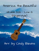 America, the Beautiful Guitar and Fretted sheet music cover